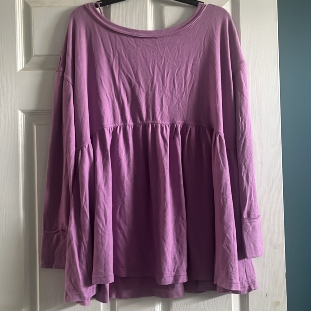 Free People Forever Your Girlfriend Garnet Empress Top Large - Picture 3 of 3